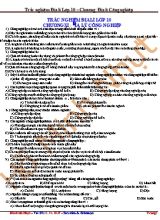 Đề trắc nghiệm ôn tập chương 6 Địa lí lớp 10 (Có đáp án) - Hồ Minh Nhự